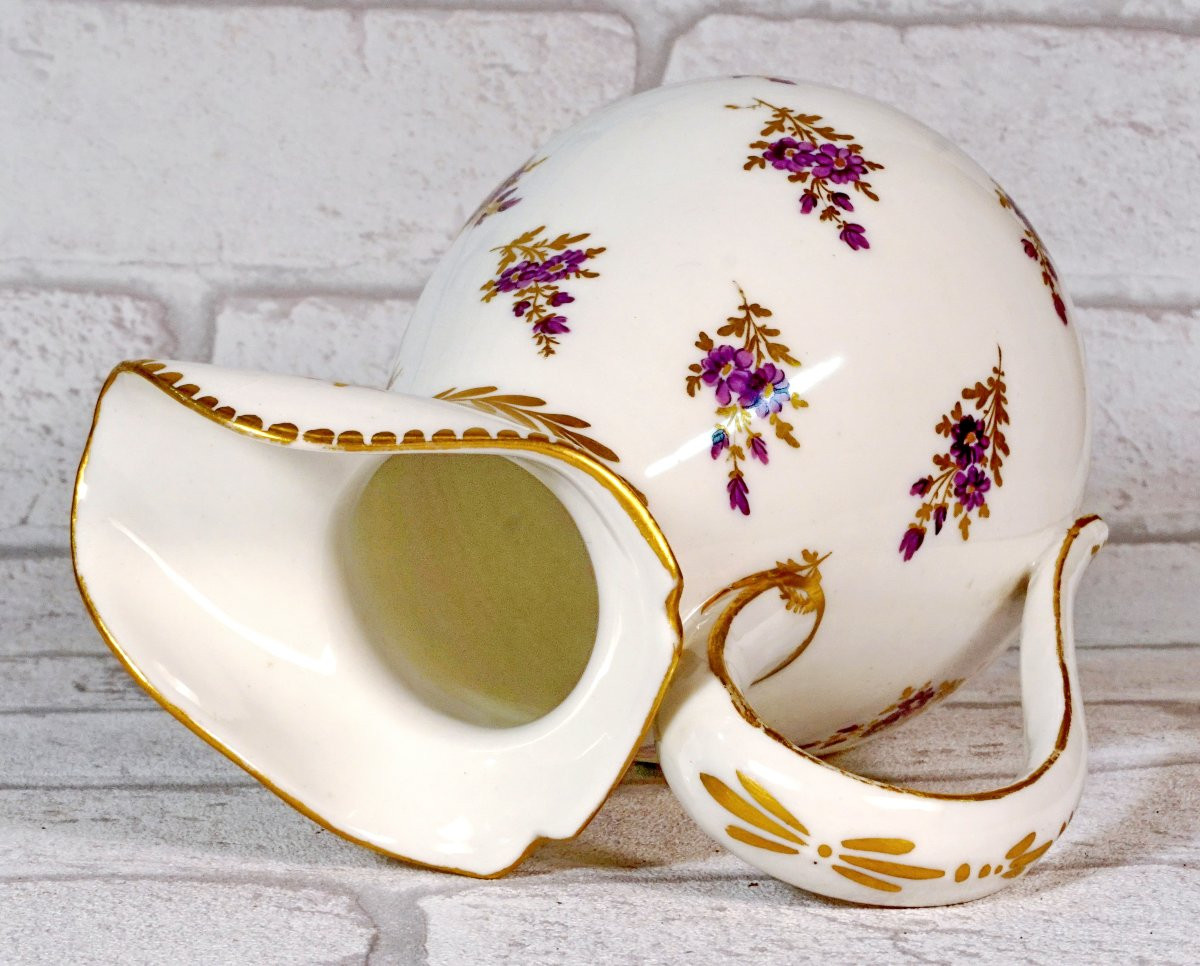 BROC à EAU et son BASSIN - Manufacture A LA REINE - Porcelaine de PARIS - Ep. XVIIIe-photo-3