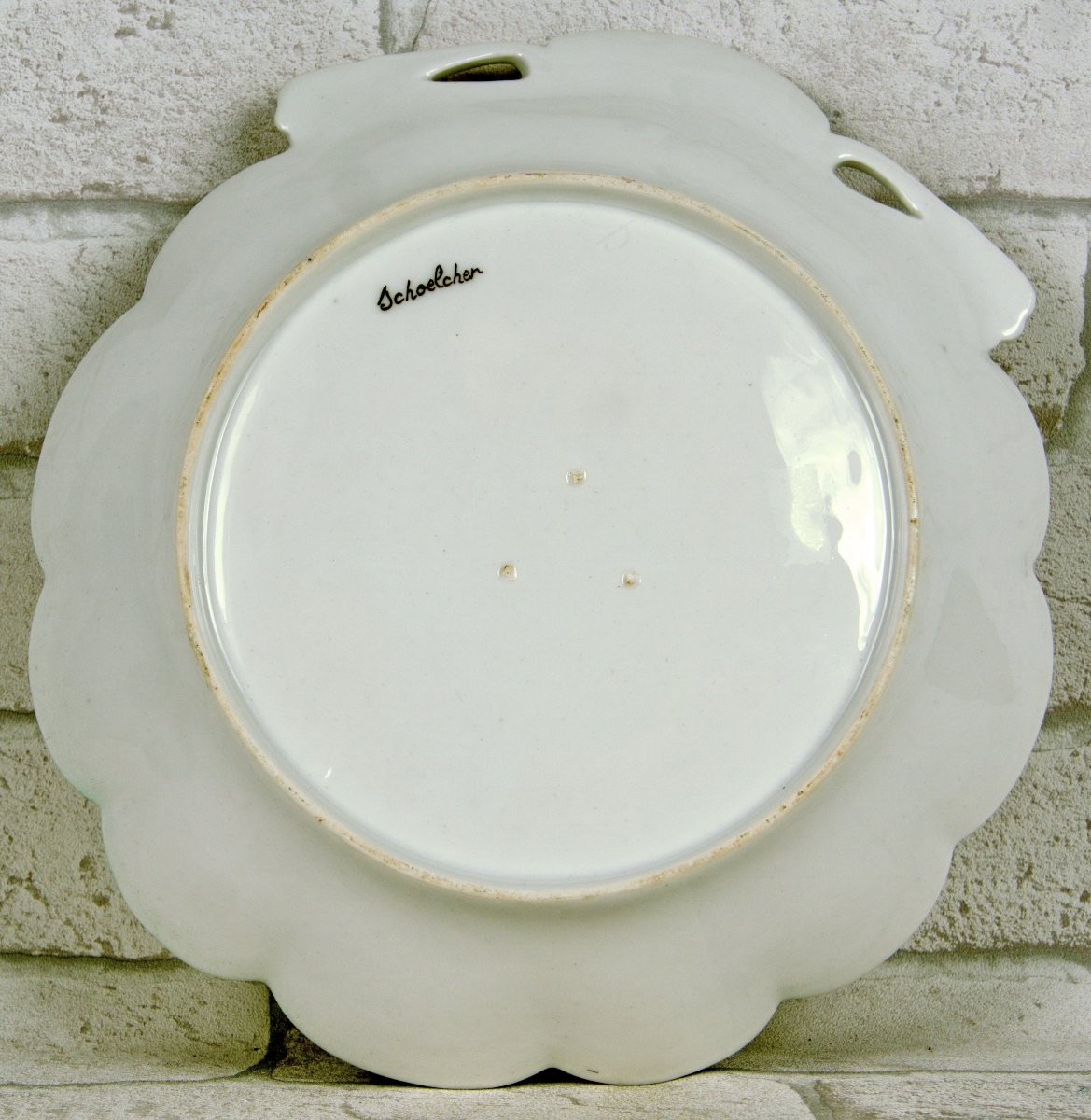 COMPOTIER COQUILLE - Manufacture de SCHOELCHER - Porcelaine de PARIS - Ep. DÉBUT XIXe-photo-2