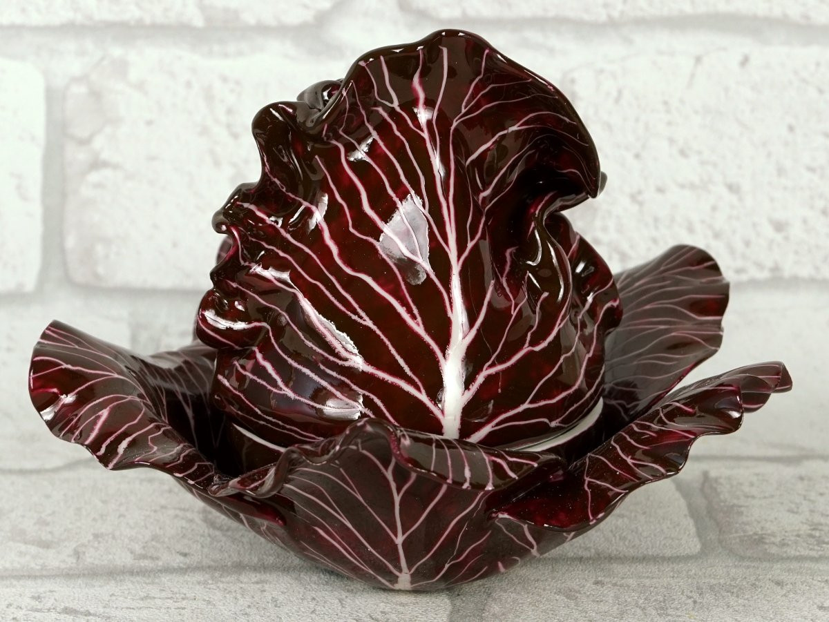 Trompe l'Oeil Box In The Shape Of A Red Chou In Porcelain By Didier Gardillou-photo-3