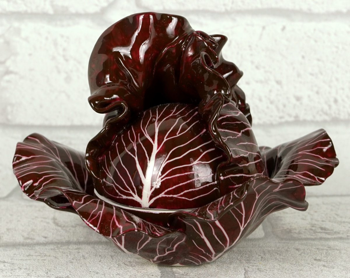 Trompe l'Oeil Box In The Shape Of A Red Chou In Porcelain By Didier Gardillou-photo-3
