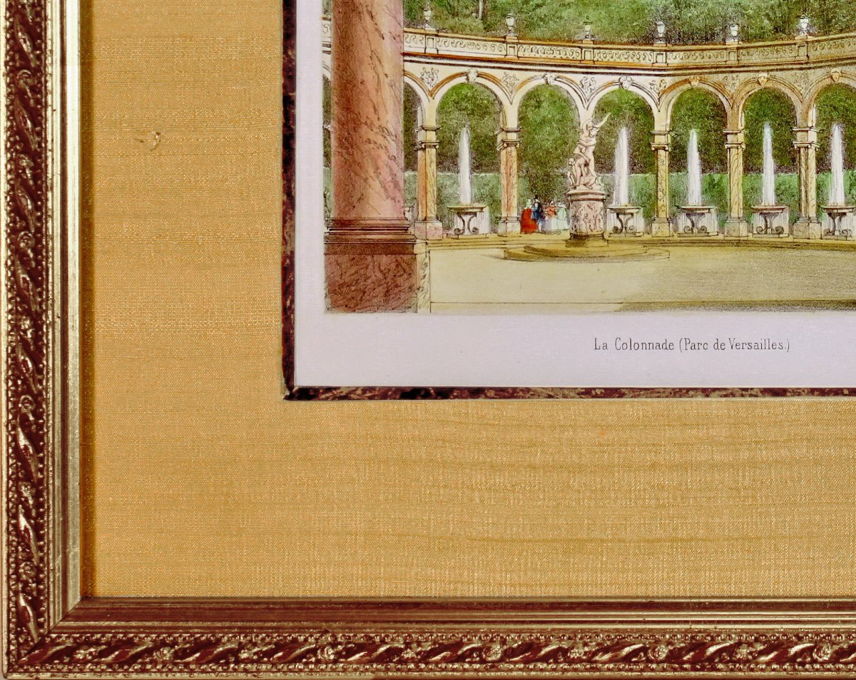 Château De Versailles - La Colonnade (parc De Versailles) - Engraving - 1st Half 19th Century-photo-2