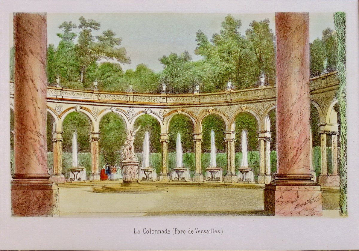 Château De Versailles - La Colonnade (parc De Versailles) - Engraving - 1st Half 19th Century-photo-3
