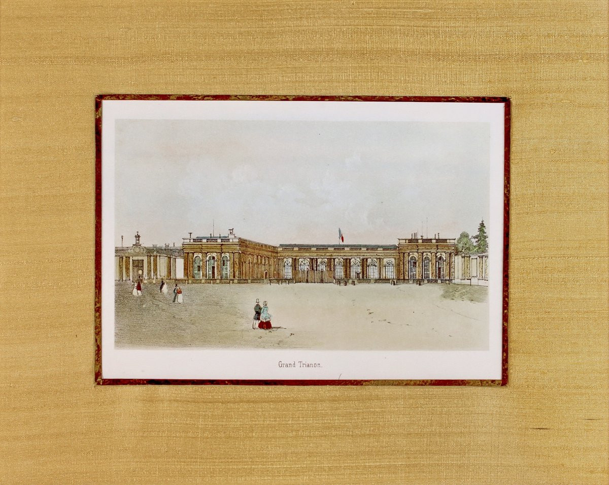 Engraving Of The Château De Versailles - Grand Trianon - Ep. 1ere Moitié XIXe-photo-4