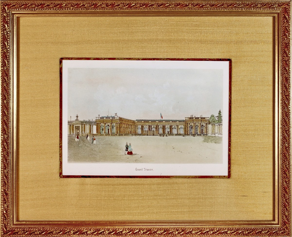 Engraving Of The Château De Versailles - Grand Trianon - Ep. 1ere Moitié XIXe