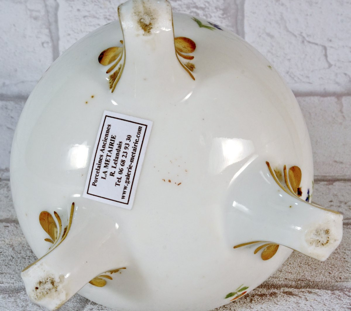 Grand Pot à Lait Tripode - Manufacture De Clignancourt - Paris Porcelain - 18th Century-photo-4