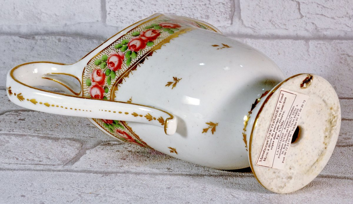 Hanap Milk Jug -porcelain Of Paris - Ep. XVIIIth - Louis XVI-photo-3