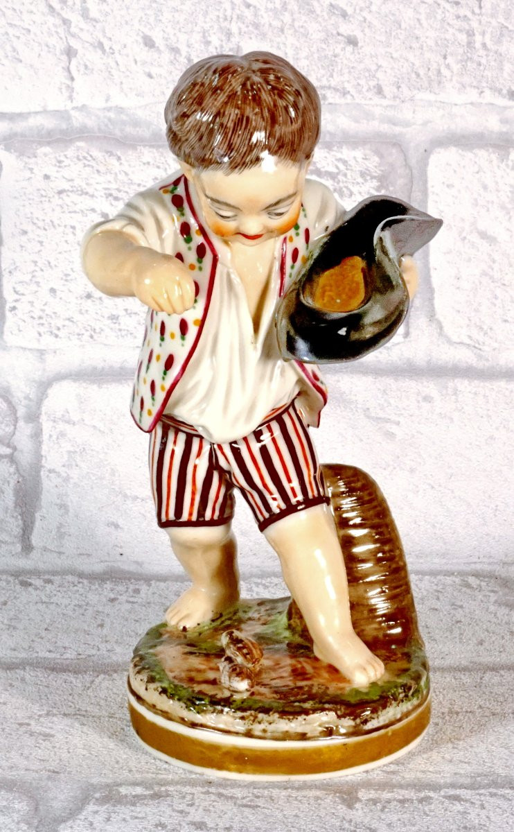STATUETTE en porcelaine de la Manufacture de  NIDERVILLER - Ep. FIN XVIIIe / DEBUT XIXe-photo-1