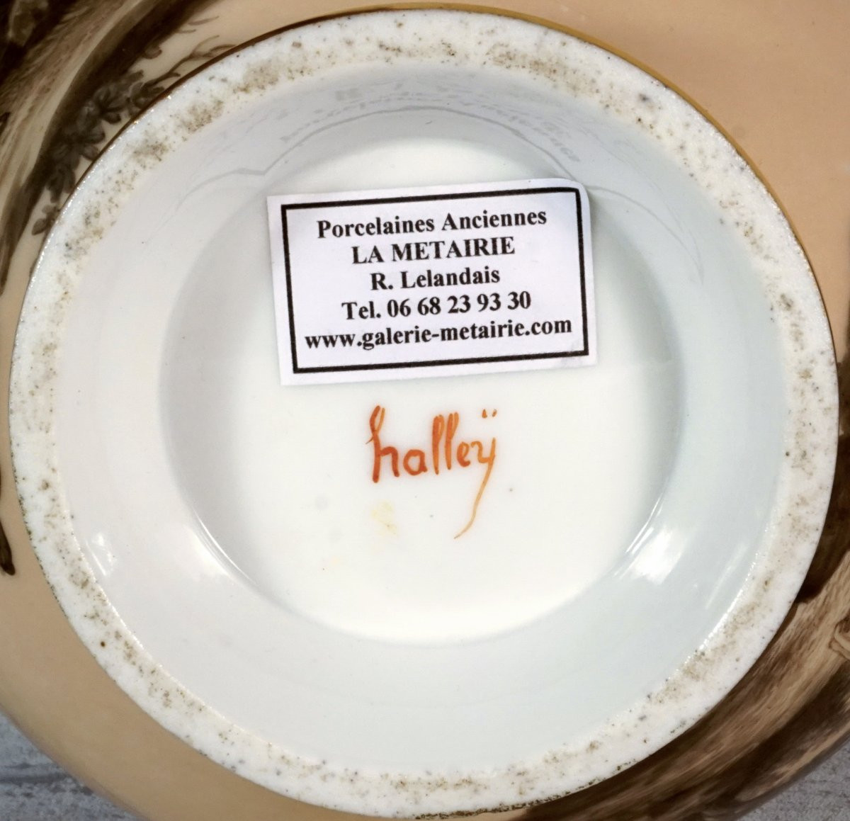 Large Paris Porcelain Bowl / Jatte - Halley Workshop - Empire Period-photo-4