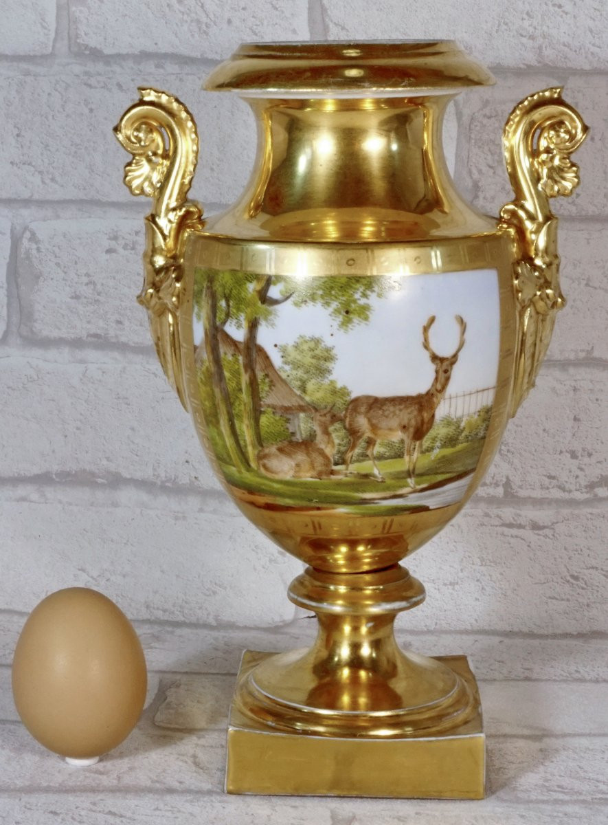 Baluster Vase -  Paris Porcelain - Ep. Debut XIXe-photo-2