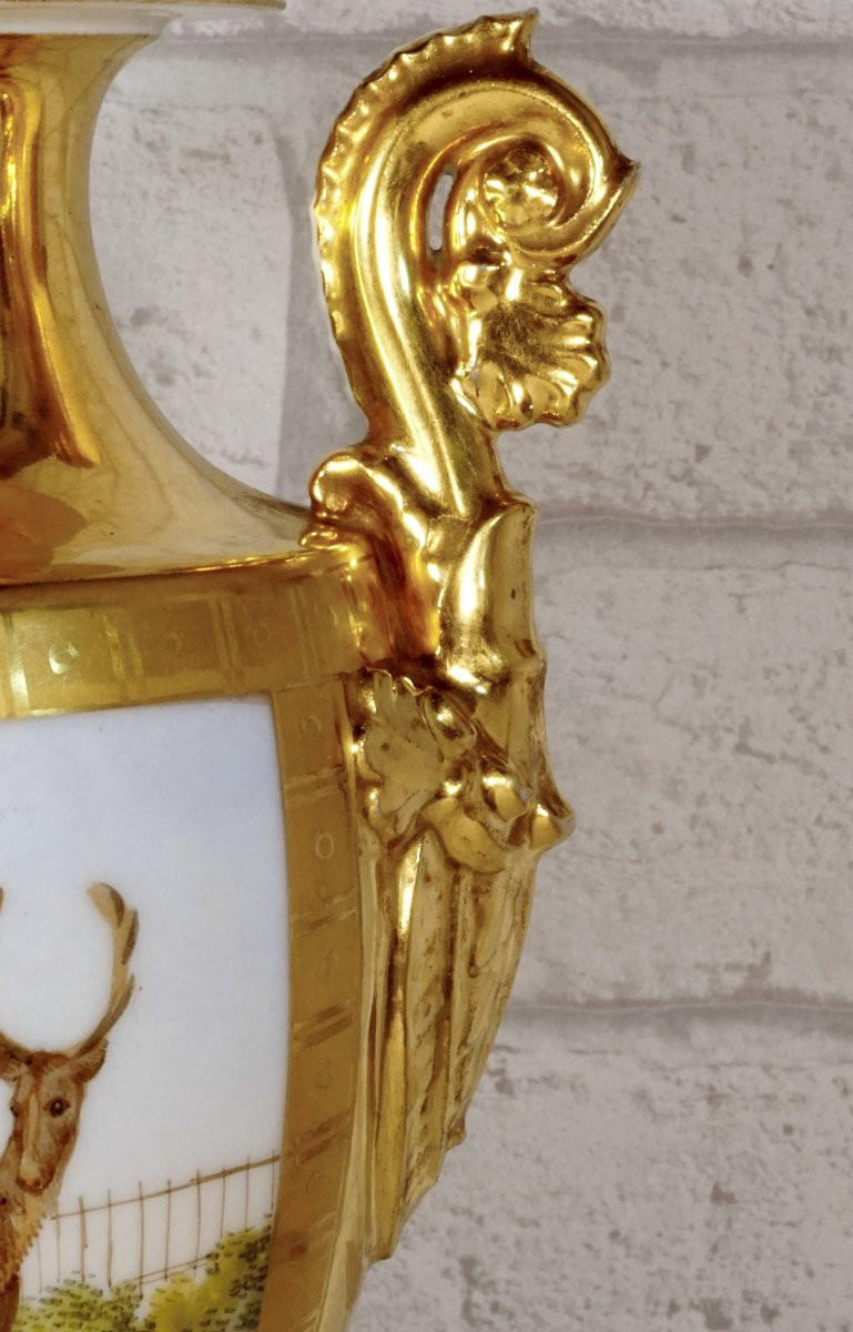 Baluster Vase -  Paris Porcelain - Ep. Debut XIXe-photo-4