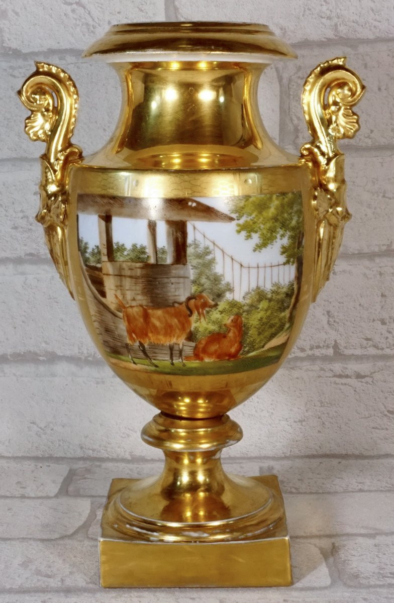 Baluster Vase -  Paris Porcelain - Ep. Debut XIXe-photo-2