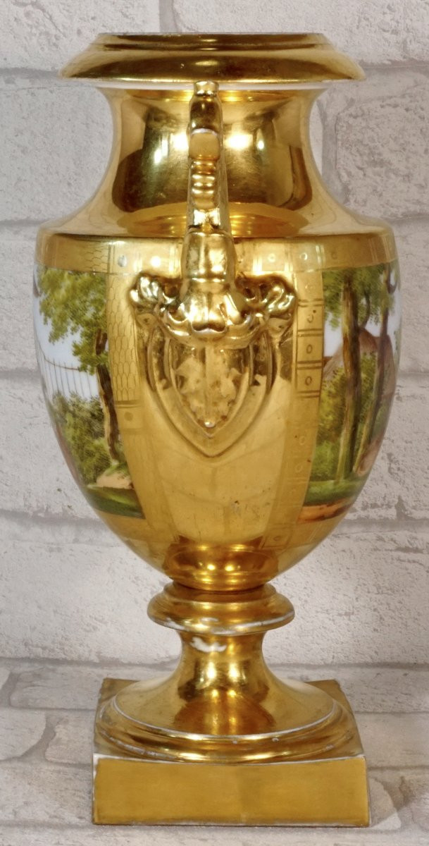 Baluster Vase -  Paris Porcelain - Ep. Debut XIXe-photo-3