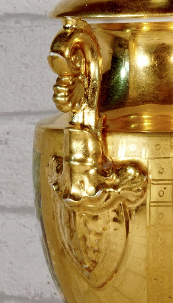 Baluster Vase -  Paris Porcelain - Ep. Debut XIXe-photo-4