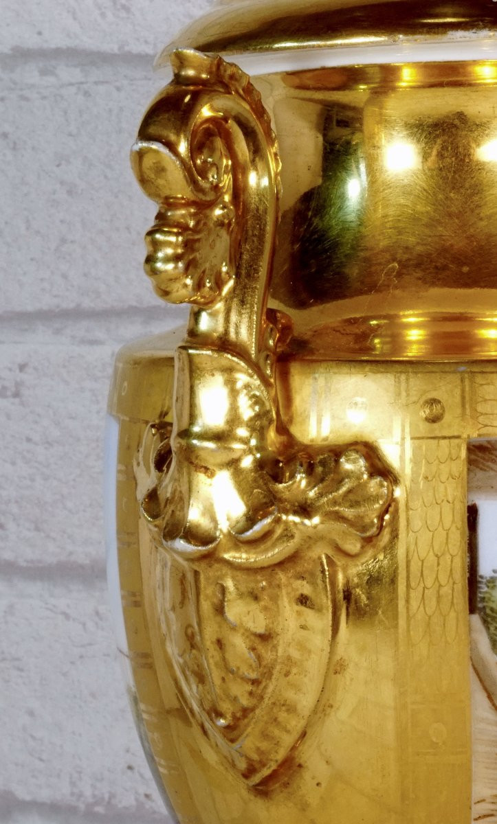 Baluster Vase -  Paris Porcelain - Ep. Debut XIXe-photo-5