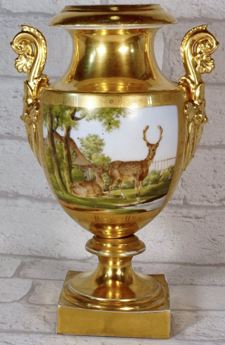 Baluster Vase -  Paris Porcelain - Ep. Debut XIXe-photo-7