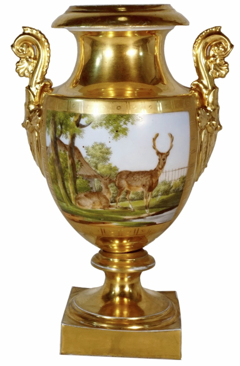 Baluster Vase -  Paris Porcelain - Ep. Debut XIXe