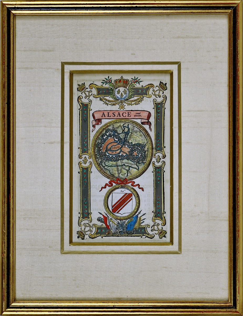 ALSACE - RARE PLAN de STRASBOURG - Gravure - Ep. XVIIIe