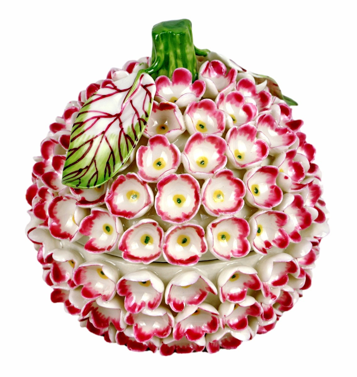 Didier GARDILLOU - BOITE dite "BOULE DE NEIGE ROSE" - Trompe l'Oeil en porcelaine
