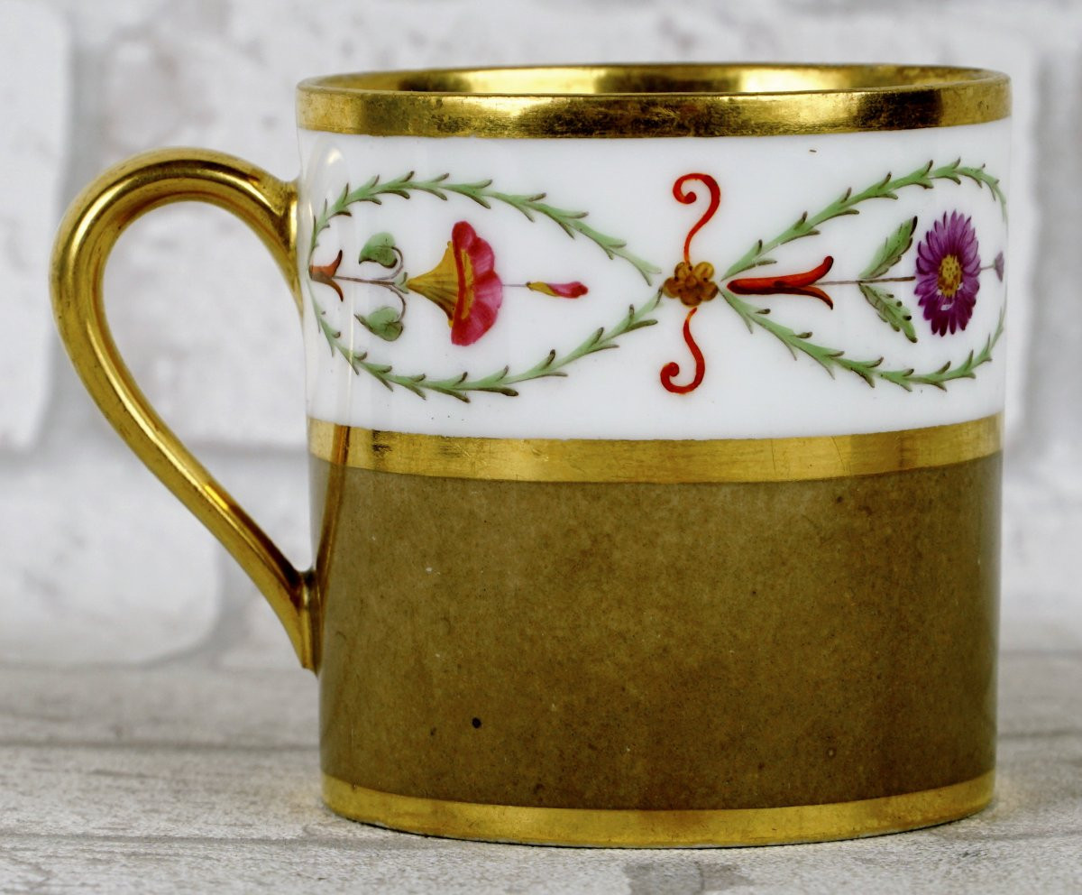 Tasse Litron And Its Soucoupe In Porcelain Of Sèvres - Manufacture Imperiale - Ep. Empire-photo-4