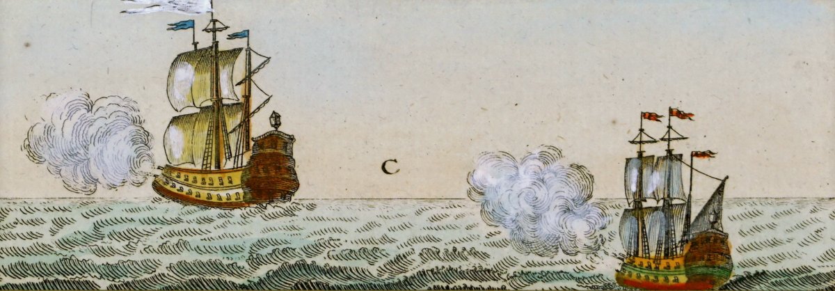 SIGNAUX DE CORRESPONDANCE MARITIME - GRAVURE MARINE  - Ep. XVIIIe-photo-3