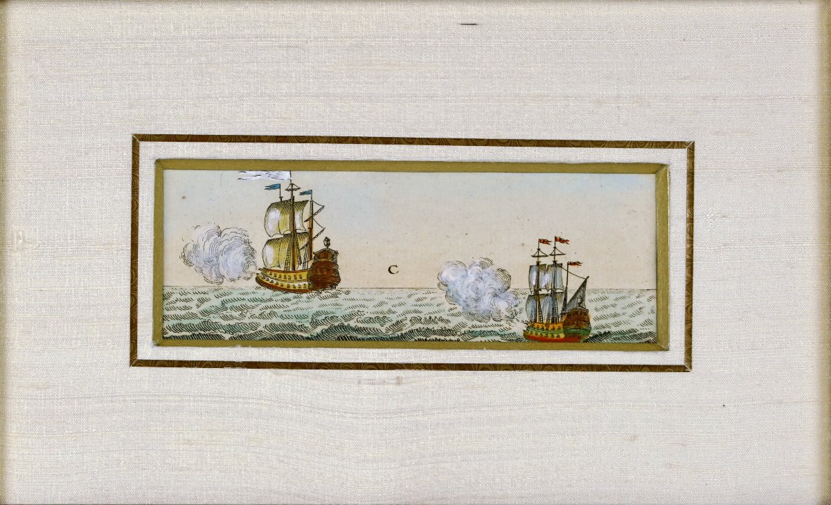 SIGNAUX DE CORRESPONDANCE MARITIME - GRAVURE MARINE  - Ep. XVIIIe-photo-4