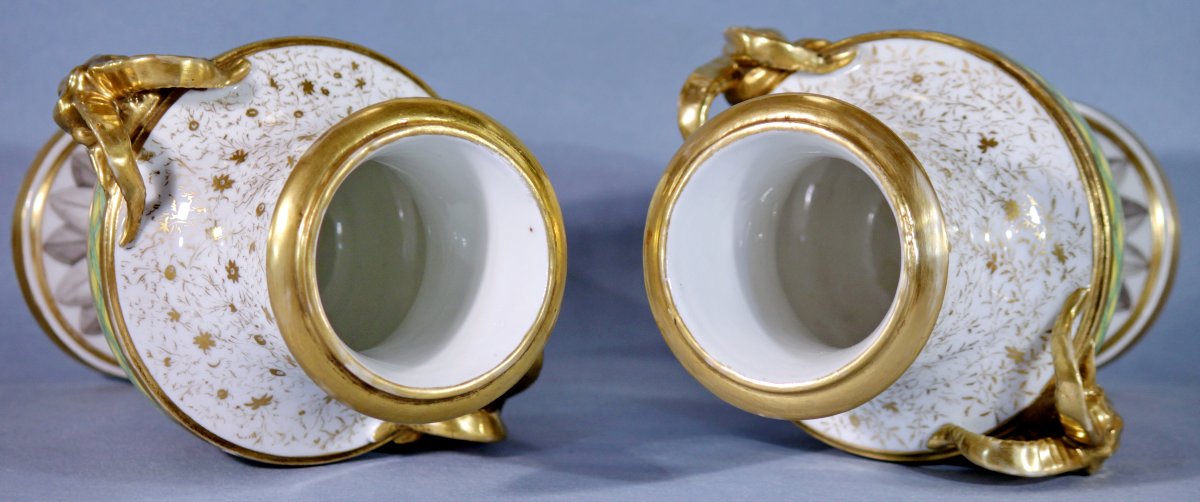 Pair Of Vases - France - Manufacture Indéterminée - Attributed To Paris - 18th C.-photo-1