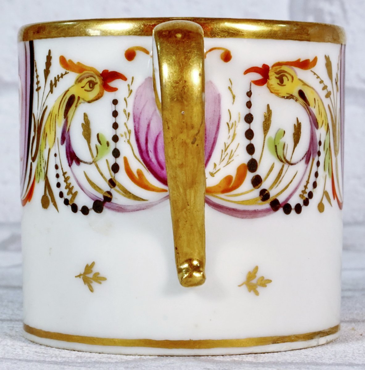 Cup And Saucer - France  - Attributed To  Paris Porcelain - Directoire-consulate Period-photo-4