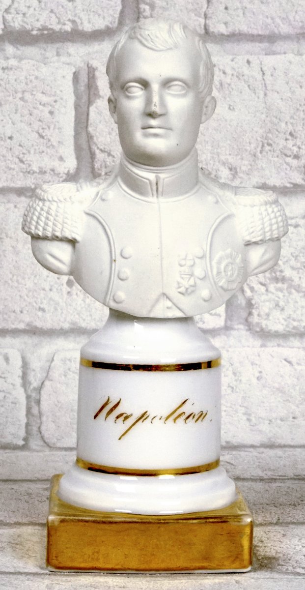 Bust Of Napoleon I In Biscuit Porcelain  - Early 19th Century-photo-3