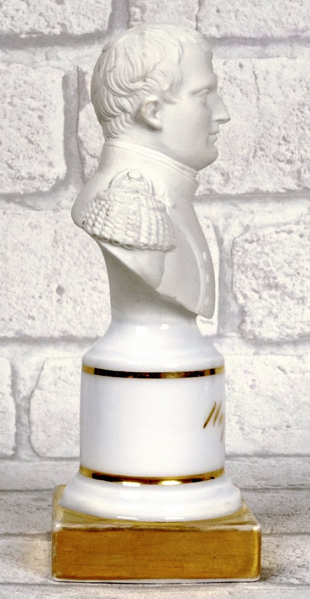 Bust Of Napoleon I In Biscuit Porcelain  - Early 19th Century-photo-2