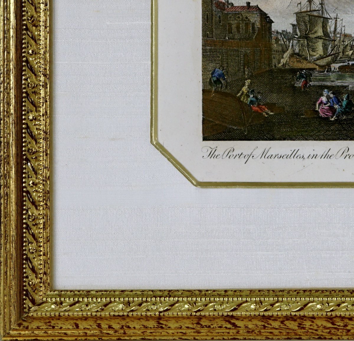 Engraving Of The Port Of Marseille - 18th Century-photo-2