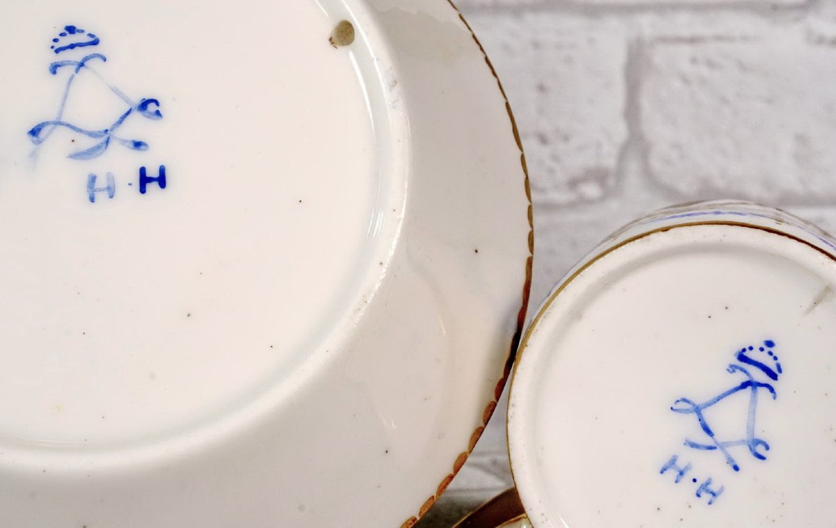 TASSE et sa SOUCOUPE (4e Grandeur) En Porcelaine Tendre de SEVRES - Ep. XVIIIe - Louis XVI-photo-6