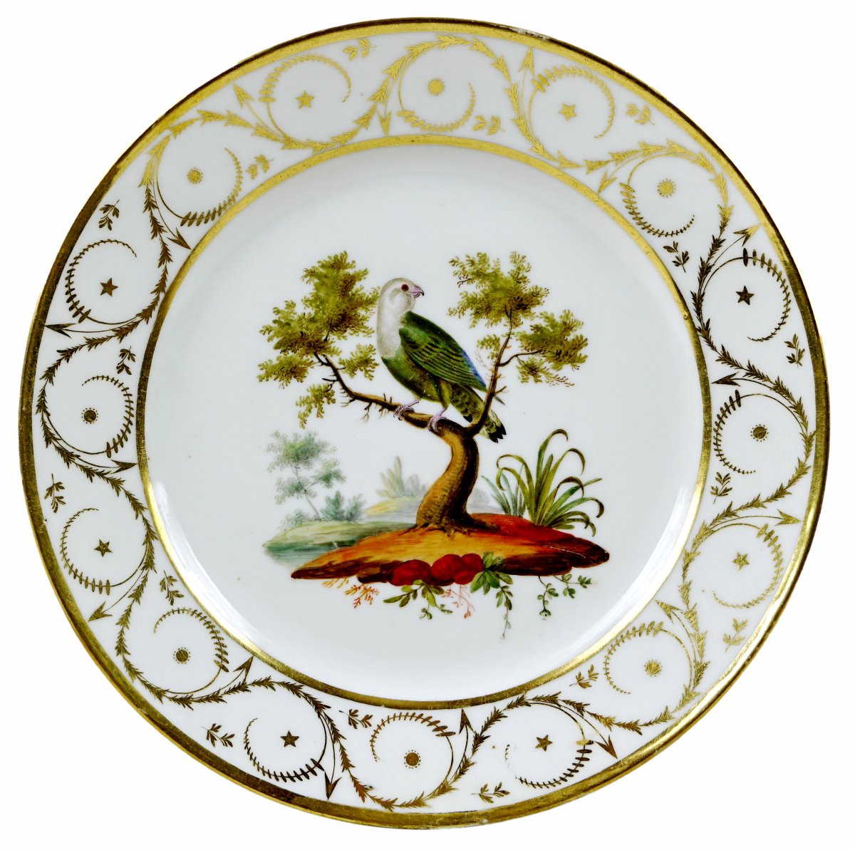 Paris Porcelain Plate - Halley Workshop - Circa 1800