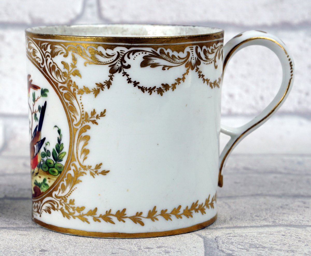 GRANDE TASSE à CHOCOLAT en porcelaine de PARIS - Manufacture du DUC D'ANGOULEME - Ep. XVIIIe-photo-3