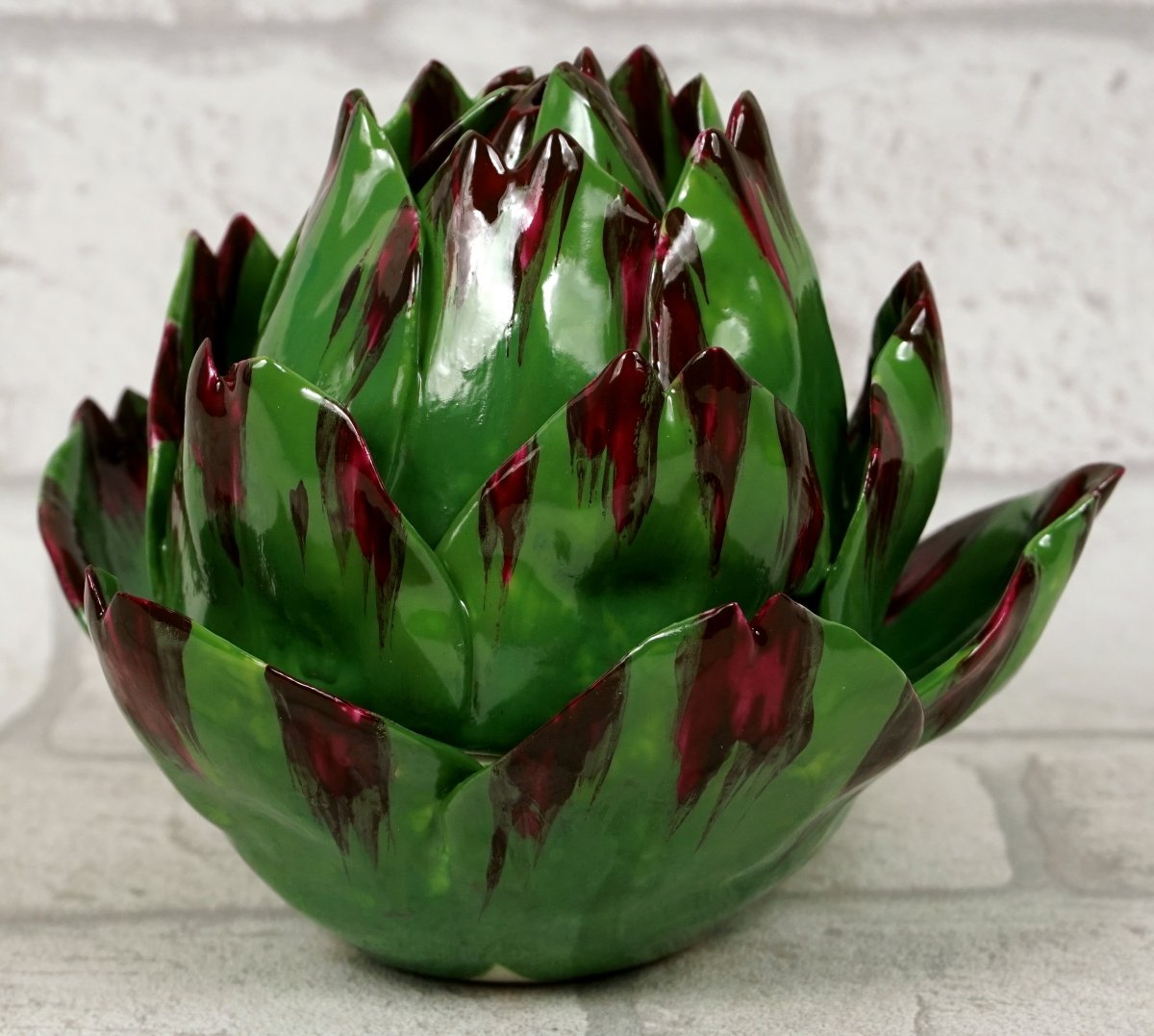 Trompe l'Oeil Artichoke-shaped Box Made Of Porcelain By Didier Gardillou -photo-2
