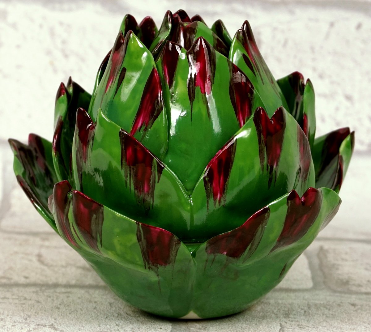 Trompe l'Oeil Artichoke-shaped Box Made Of Porcelain By Didier Gardillou -photo-4