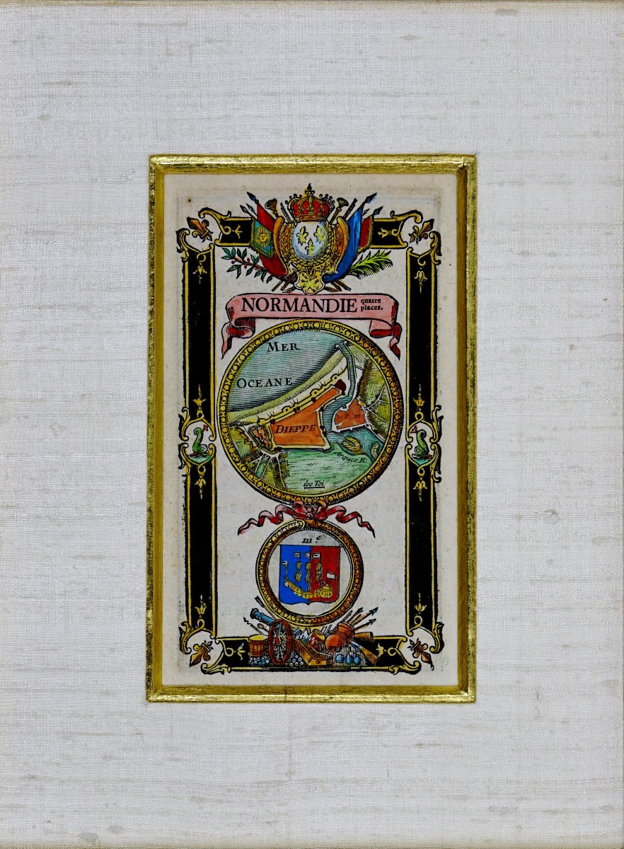 DIEPPE - NORMANDIE - Gravure RARE PLAN de DIEPPE - Ep. XVIIIe-photo-4