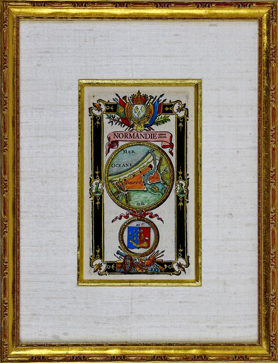 DIEPPE - NORMANDIE - Gravure RARE PLAN de DIEPPE - Ep. XVIIIe