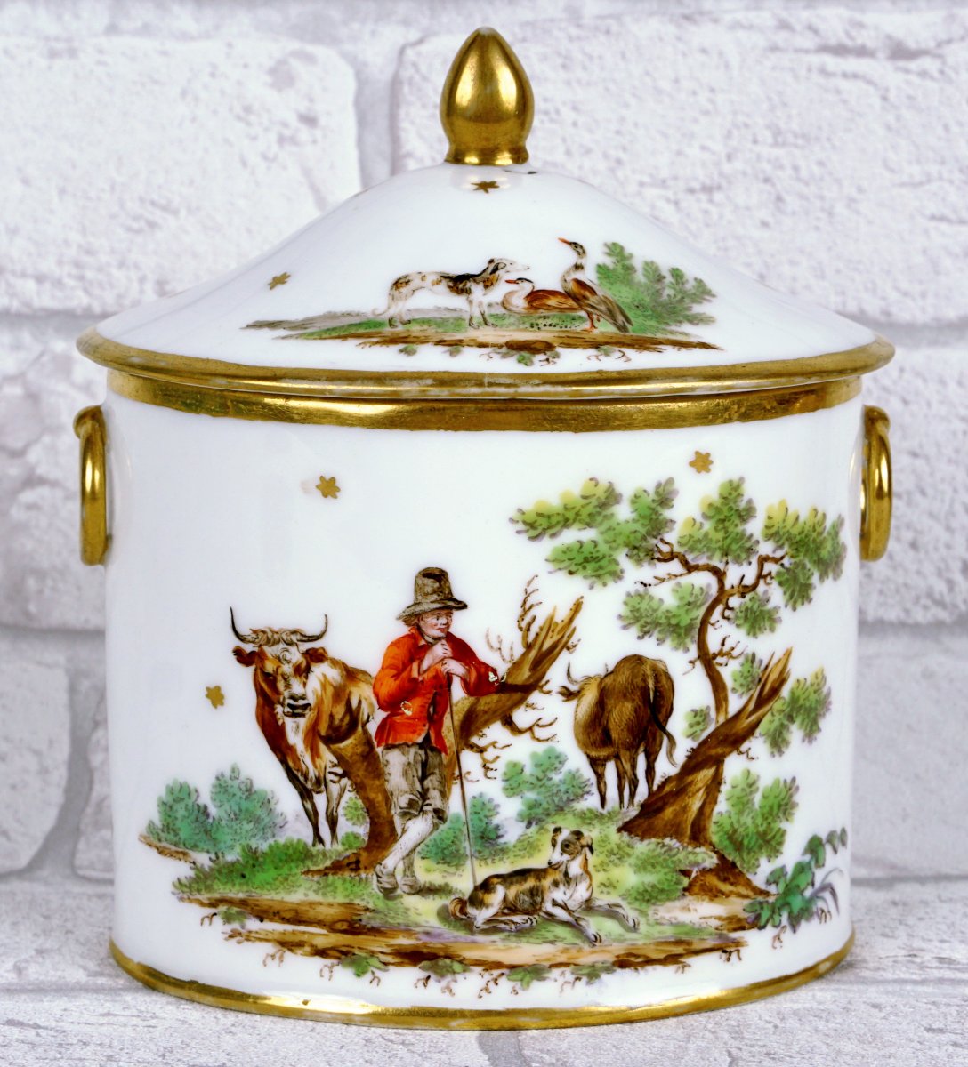 Sugar Bowl And Lid - Paris - Nast Manufactory - 18th Century-photo-4