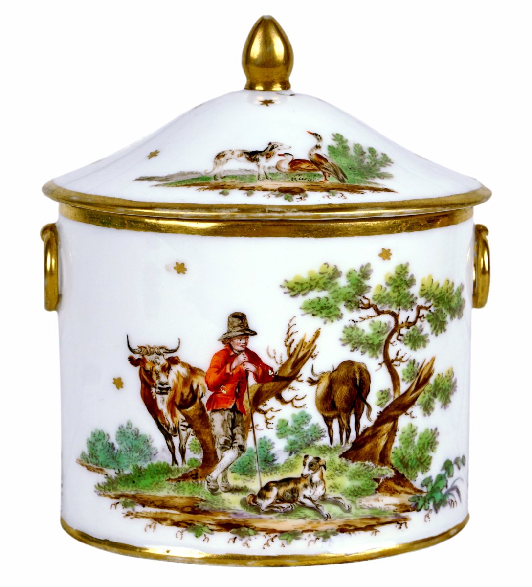 Sugar Bowl And Lid - Paris - Nast Manufactory - 18th Century
