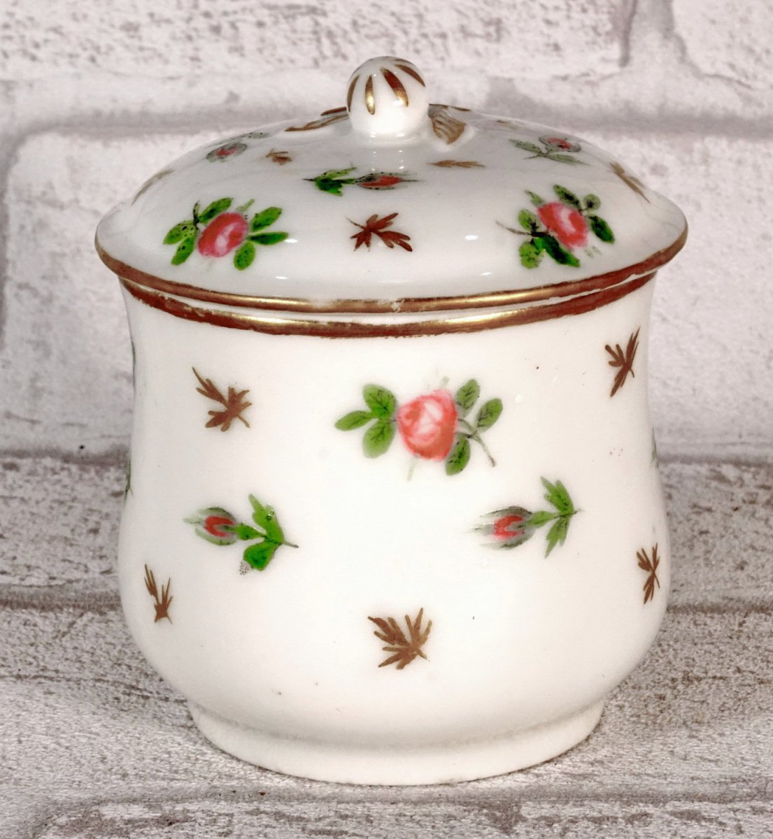 Paris Porcelain Cream / Creamer Jar - Manufacture De Locre - Ep. XVIIIth - Louis XVI-photo-4