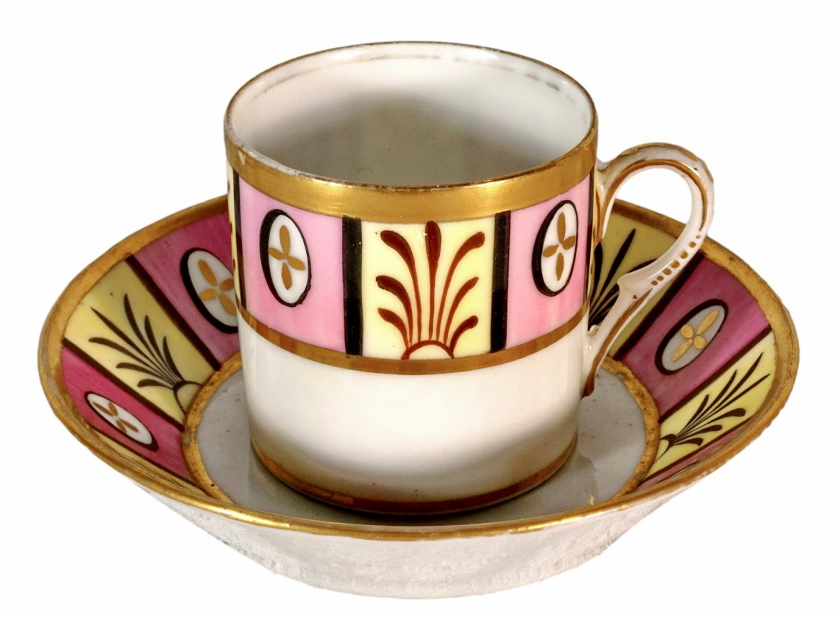 Paris Porcelain Cup And Saucer - Early Nineteenth Ep.