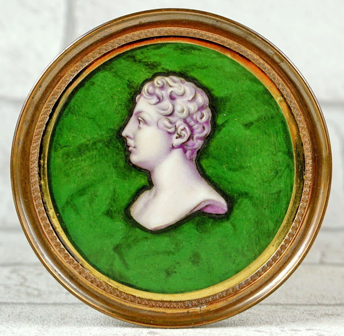 Medallion Of The King Of Rome In Porcelain Biscuit Ee Paris Or Sèvres - Ep. Early 19th Century-photo-3