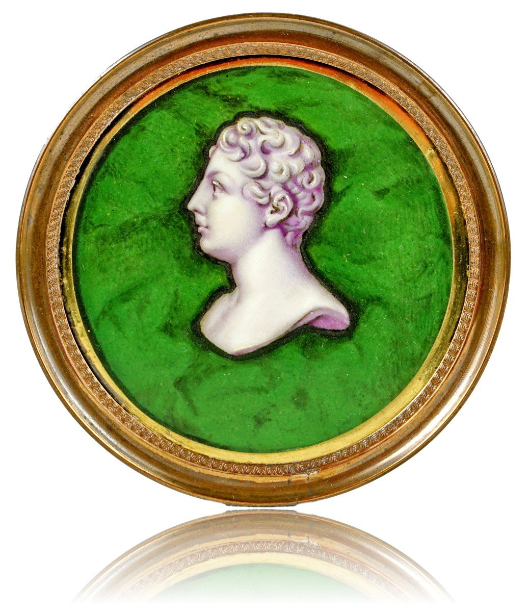 Medallion Of The King Of Rome In Porcelain Biscuit Ee Paris Or Sèvres - Ep. Early 19th Century