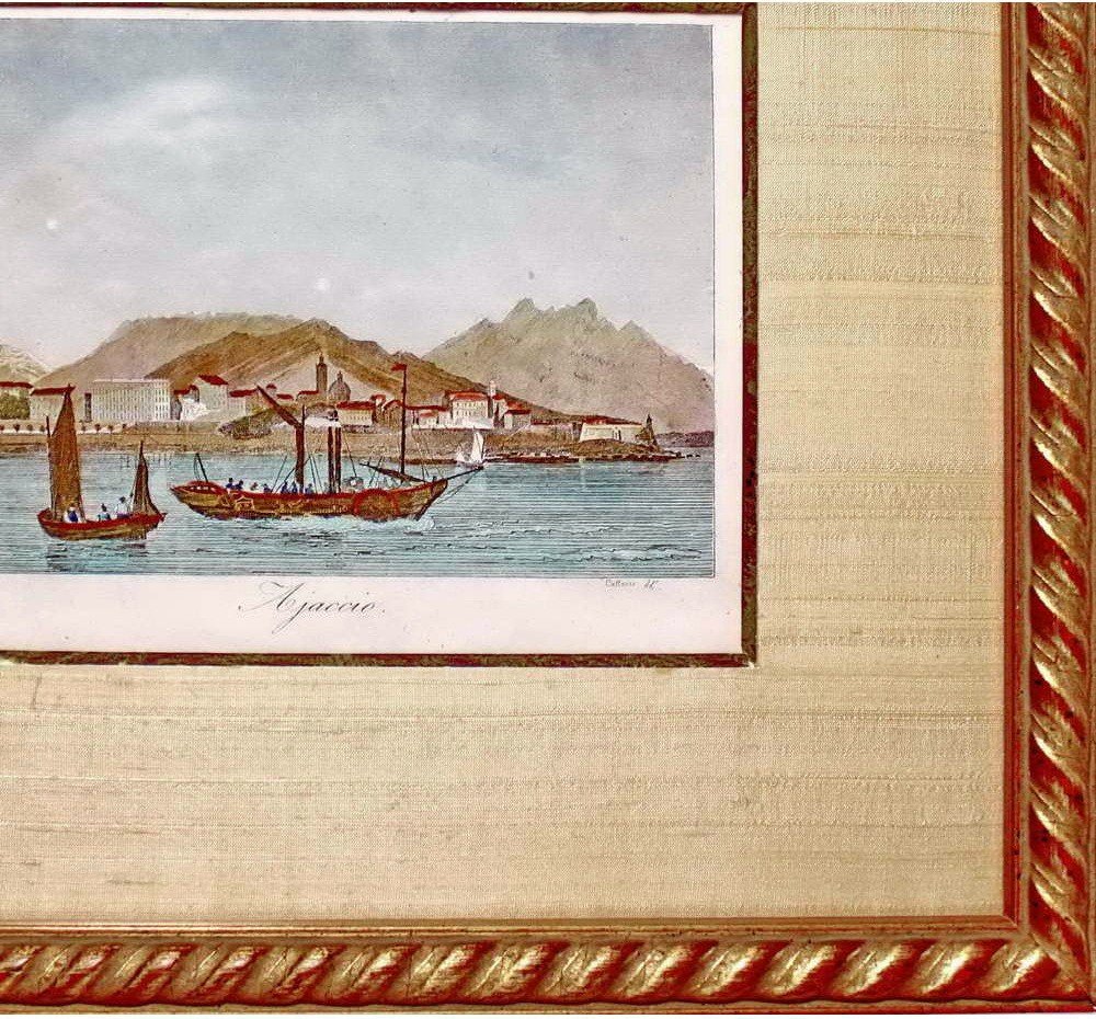 Engraving By Ajaccio - Corsica - Ep. 1st Half Of The 19th Century-photo-2