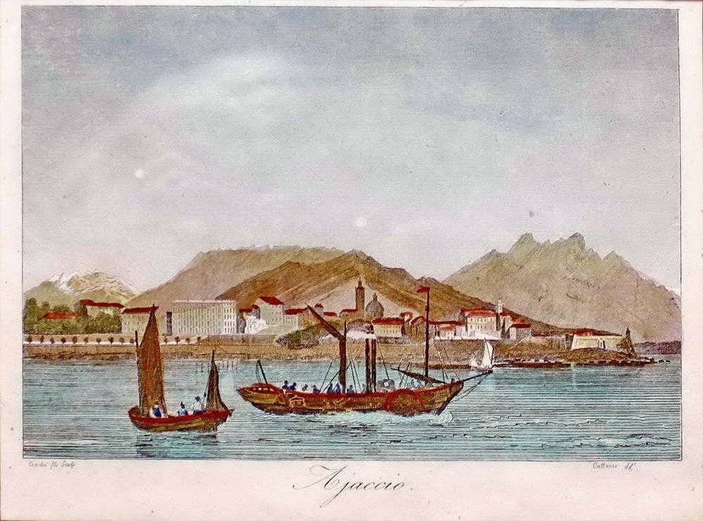 Engraving By Ajaccio - Corsica - Ep. 1st Half Of The 19th Century-photo-4