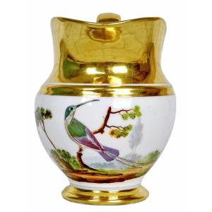 Gros POT à LAIT en porcelaine de PARIS - Atelier de HALLEY - Ep. DEBUT XIXe