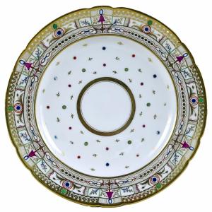 ASSIETTE - Manufacture du DUC d'ANGOULEME - Porcelaine de PARIS - XVIIIe