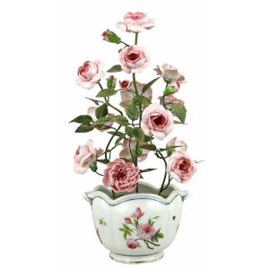 GRAND ROSIER en porcelaine de Didier GARDILLOU - VASE en porcelaine de PARIS - Ep. XIXe