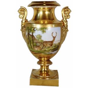 Baluster Vase - France - Manufacture Indéterminée - Attributed To Paris - Ep. Debut XIXe