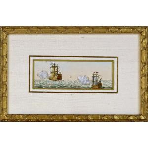 SIGNAUX DE CORRESPONDANCE MARITIME - GRAVURE MARINE - Ep. XVIIIe